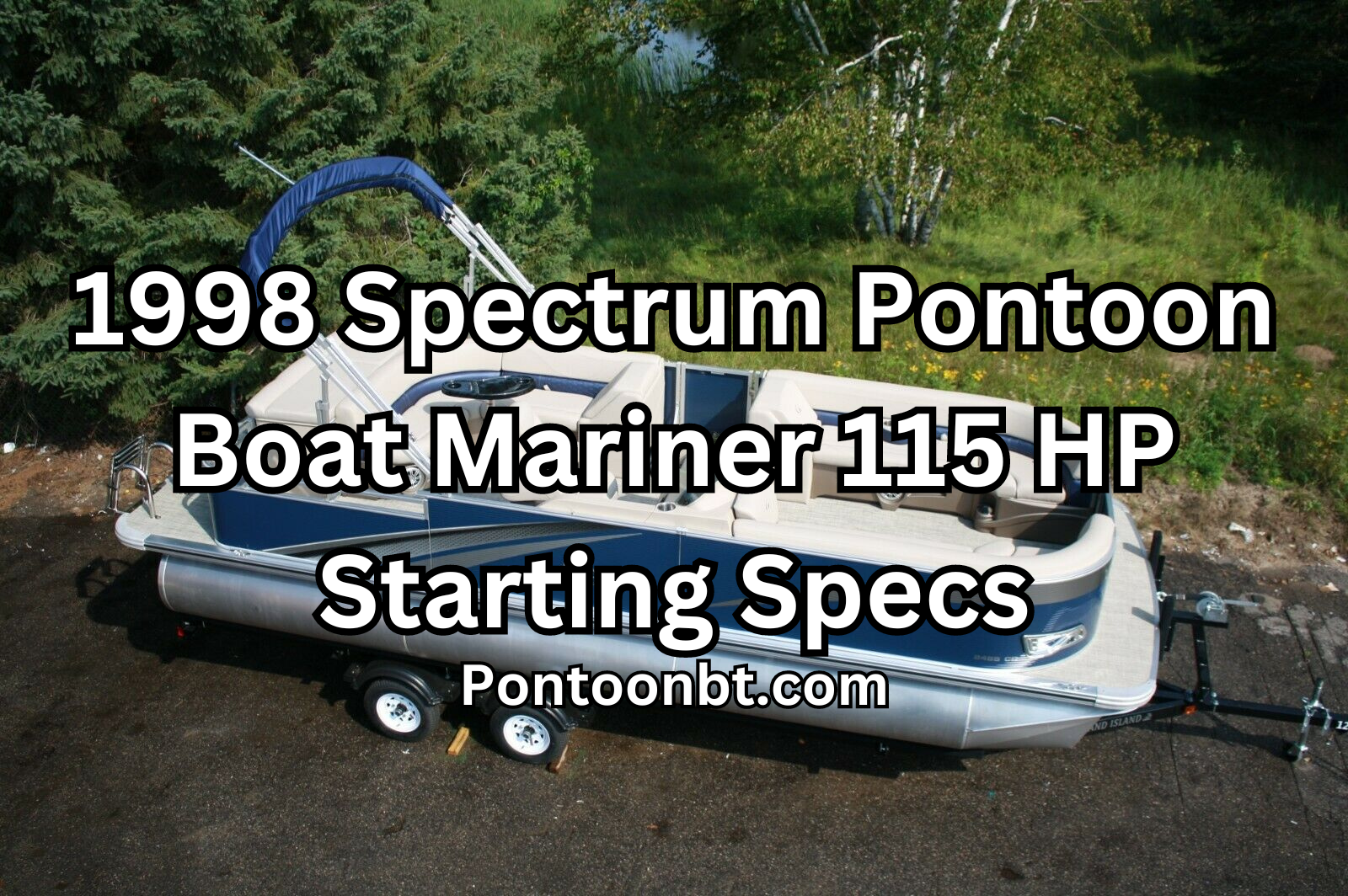 1998 Spectrum Pontoon Boat Mariner 115 HP Starting Specs
